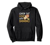 Loafing out Loud with Banane Funny Baking Banana Bread Fans Felpa con Cappuccio