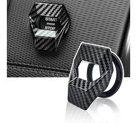 LOAGHBA Copertura Pulsante di Avvio Auto per Cupra Formentor 2020-2025, Copri Pulsante Start Stop in Lega Decorazioni Protezione, Accessori Auto,Carbon Fibre
