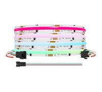 LOAMLIN Striscia LED COB - DC12 V Smart WS2811 RGB COB LED Strip 2 m, 720 LED/M 20 IC/M 1440 LED, ad alta densità, luci a colori uniformi, nastro flessibile per progetti fai da te (senza adattatore o