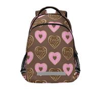 Loancwa Childlike Love Circle Zaino per ragazzi e ragazze scuola elementare borsa per bambini Bookbag zaino da viaggio