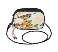 Loancwa Piccola borsa a tracolla multiuso impermeabile con fessure per carte di credito Le piccole borse hanno un pasto