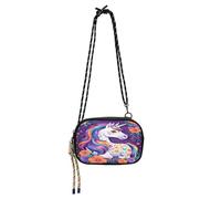 Loancwa Portafoglio a tracolla Borsa per ragazza pratica quotidiana con scomparti per carte di credito piccole borse nere Avere un pasto