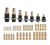 Lobamop Set di bulloni a rivetto da 7 pezzi, set di pinze per bulloni a rivetto con 70 dadi di inserimento, strumento a mano per l'installazione.
