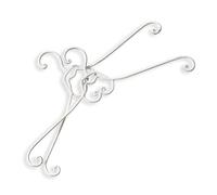 Loberon Coppia di grucce Guin, Bianco Antico