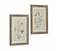 Loberon Coppia di Quadri Stanbury, Marrone/Bianco