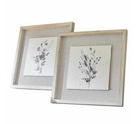 Loberon Coppia di Quadri Ylivane, Bianco