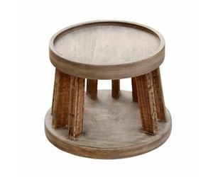 LOBERON Gabela Supporto - Legno di mango con venature caratteristiche - Elemento di design naturale, marrone