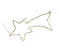 Loberon Glittera Stella cometa a LED - 40 Lucine a LED Bianco Caldo - Color Oro, Dorato