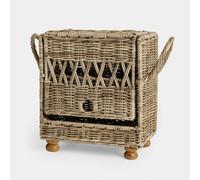 Loberon Kettlewells Portauova - Corpo in Rattan - Due File per 16 Uova, Marrone