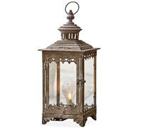 Loberon Lanterna a LED Féerie, Marrone Antico