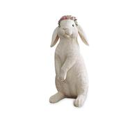 Loberon Lepre Decorativa Sweety Bianca | Statuina Decorativa per la Pasqua | Riproduzione di Una Lepre in poliresina | Dipinta a Mano e con accurati Dettagli | 30,5 cm, Crema