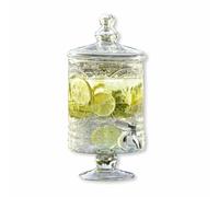 LOBERON Lys Dispenser di bevande - Eleganti incisioni di gigli - In stile classico francese, trasparente