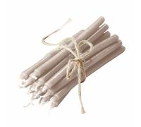 Loberon Lysarion Set di 20 Candele - Cera Interamente Colorata - Inodore, Crema