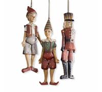 Loberon Set di Figure Udine | Decorazione Natalizia per L'Albero e Le finestre | Arlecchino, Schiaccianoci e Ragazzo con Berretto | Realizzati in poliresina | Pitturato a Mano | 3 Figure, colorato