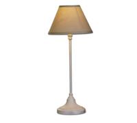 LOBERON Swindon Lampada da tavolo - Design classico - Bella anche in coppia, beige/bianco antico