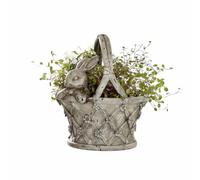 Loberon Virginie Portavaso - Ideale per Fiori e Decorazioni - Incantevole e con Tanti Dettagli, Grigio