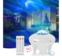 LOBKIN Proiettore di stelle Gelaxy Night Light - Proiettore Sky con altoparlante musicale Bluetooth e luci ritmiche pickup, 5 rumori integrati per bambini e adulti, camera da letto per feste