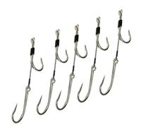 Lobo Lures Commercio all'ingrosso 5 Pack 8/0 Big Game Doppio Gancio Lure Rig 180 Gradi Marlin e Tonno Lure Hook Rig