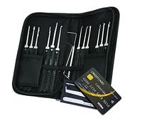 Loboo Idea 17-Piece Lock Pick Set/Lock Picking Kit/Lockpicking Key Extractor Tool for Beginners and Locksmith Training