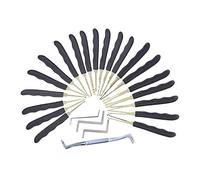Loboo Idea Set di grimaldelli per gancio 24pcs, set di grimaldelli per presa pratica con sacchetto di plastica, 24 pz vari uncinetti per uncinetto, chiavi, astuccio in plastica per il lockpicking