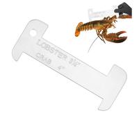 Lobster Gauge - Seafood Size Measuring Tool | Lightweight Aluminum Ruler with Engraved Scale Markings, Compact Fishing Accessory for Lobster Crab Shellfish Measurement Boat Dock Use
