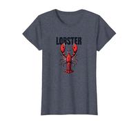 Lobster Mobster: Divertente Gangster di Frutti di Mare crostacei Arte Maglietta, Donna, Pervinca, L