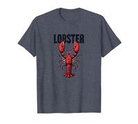 Lobster Mobster: Divertente Gangster di Frutti di Mare crostacei Arte Maglietta, Uomo, Pervinca, L