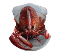 Lobster Scaldacollo Antipolvere Protezione del Viso Versatili Cerchietto per Capelli per Sports Arrampicata Pesca 25X50Cm
