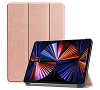 Lobwerk Cover per Apple iPad PRO 12.9 2021 5° Generazione 12.9 Pollici Custodia Sottile con Funzione di Supporto e Funzione Auto Sleep/Wake Bronzo