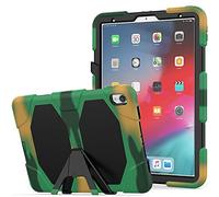 Lobwerk - Custodia 3 in 1 per Apple iPad PRO 11 (2018) 11", con Pellicola Protettiva e Supporto Mimetico Mimetico