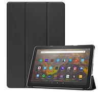 Lobwerk Custodia per Amazon Fire HD 10 / HD 10 Plus 11° Generazione 2021 10.1 Pollici, Smart Cover con Funzione leggio e Funzione Auto Sleep/Wake, Colore: Viola