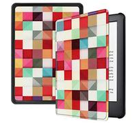 Lobwerk Custodia per Amazon Kindle 2019 (10. Generazione) Smart Cover da 6 Pollici con Funzione leggio e Funzione Auto Sleep/Wake Rosso 09