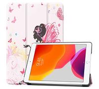 Lobwerk - Custodia per Apple iPad da 10,2 Pollici, 2019, con Funzione di Supporto e spegnimento Automatico