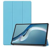 Lobwerk Custodia per Huawei MatePad Pro 2021 12.6, con funzione di supporto e funzione Auto Sleep/Wake, colore: Azzurro