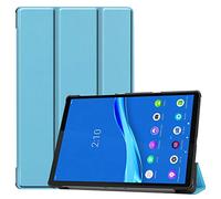 Lobwerk - Custodia per Lenovo Tab M10 Plus TB-X606F TB-X606X 10.3", Smart Cover con Funzione leggio e Auto Sleep/Wake Turchese Azzurro
