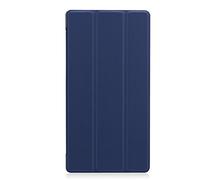 Lobwerk Custodia per Lenovo Tab7 HD Tab4 7 TB 7504 F TB 7504 X 7 Pollici Custodia Tablet Smart Cover Flip Case con Auto Sleep/Wake Blu Blau