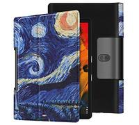 Lobwerk - Custodia per Lenovo Yoga Smart Tab YT-X705F 10.1" Smart Cover con Funzione leggio e Funzione Automatica Sleep/Wake Blu 04