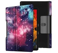 Lobwerk - Custodia per Lenovo Yoga Smart Tab YT-X705F da 10,1", con Funzione di Supporto e spegnimento Automatico Viola 01