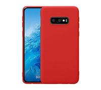 Lobwerk - Custodia per Samsung Galaxy S10e SM-G970, 5,8", Ultra Sottile, in TPU, Antiurto, Extra Resistente, Colore: Rosso