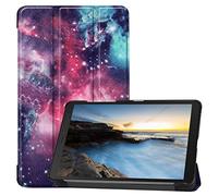 Lobwerk Custodia per Samsung Galaxy Tab A 8 SM-T290 SM-T295 8.0 Pollici Smart Cover con Funzione di Supporto e Funzione Auto Sleep/Wake Viola 01