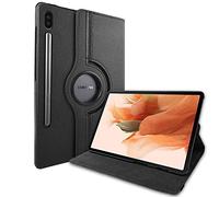 Lobwerk Custodia per Samsung Tab S7+ Plus Tab S T970 T975 S7 Fe SM-T730 X800 Smart Cover con Funzione di Supporto e Funzione Auto Sleep/Wake Nero