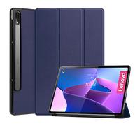 Lobwerk Custodia protettiva per Lenovo Tab P12 Pro 12,6 pollici, sottile, con funzione leggio e funzione auto sleep/wake, blu
