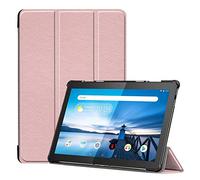 Lobwerk - Custodia Sottile per Lenovo Tab M10 TB-X605F, 10,1", con Funzione di Supporto e spegnimento Automatico, Colore: Bronzo
