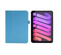 Lobwerk Set di tablet 2 in 1 per Apple IPad Mini 6 2021 8,3 pollici con cover magnetica Auto Sleep/Wake Modalità di sospensione + pellicola protettiva Smart Case in vetro temperato