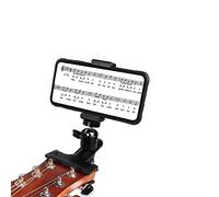 Lobwerk Supporto per microfono per chitarra, supporto per cellulare, per smartphone e chitarra, clip per spartiti, accessori musicali