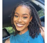 Loc Extension Human Hair 0,2 cm Thickness 8 Inch 30 Strands Natural Black Full Handmade Permanent Locs can Be Dyed and Bleached for Women Kids Dreadlock Extensions Real Human Hair