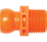 Loc-Line - 51805 Coolant Hose Component, Acetal Copolymer, Connector, 1/2" Hose ID, 1/2" NPT (Pack of 4)