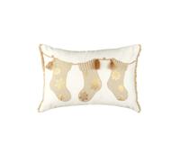 L'OCA NERA CUSCINO ECRÙ QUADRATO NATALE LINEA SOFFICI SOGNI 45 x 45 CM