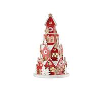 L'oca Nera Gingerbread village, villaggio pan di zenzero con luce led Ø24x41h cm Gingerbread village, villaggio pan di zenzero con luce led Ø24x41h cm