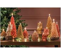 L'oca Nera Incantesimi-alberi, candela albero piccolo oro, Ø11x20h cm Incantesimi-alberi, candela albero piccolo oro, Ø11x20h cm